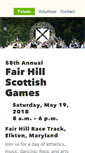 Mobile Screenshot of fairhillscottishgames.org